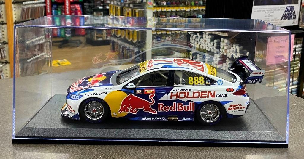 2020 Final Factory Holden Supercar Jamie Whincup & Craig Lowndes #888 Red Bull Racing Holden ZB Commodore 1:18 Scale Model Car + 1:18 Scale Clear Plastic Display Case