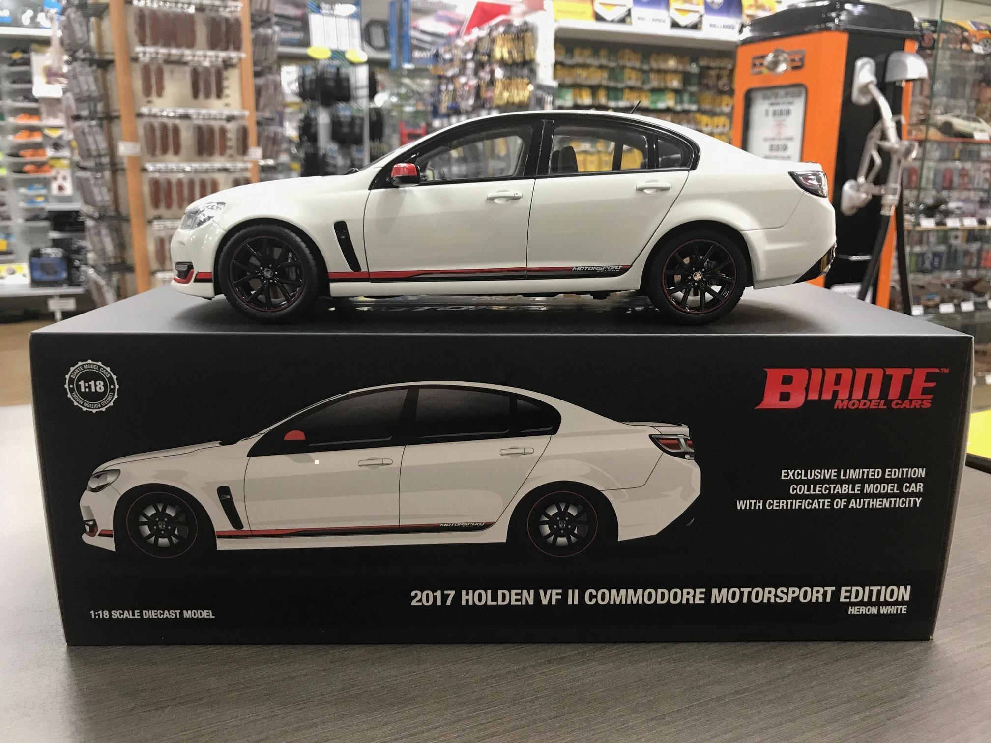 Holden VF Commodore Motorsport Edition 2017 Heron White 1:18 Die Cast Scale Model Car