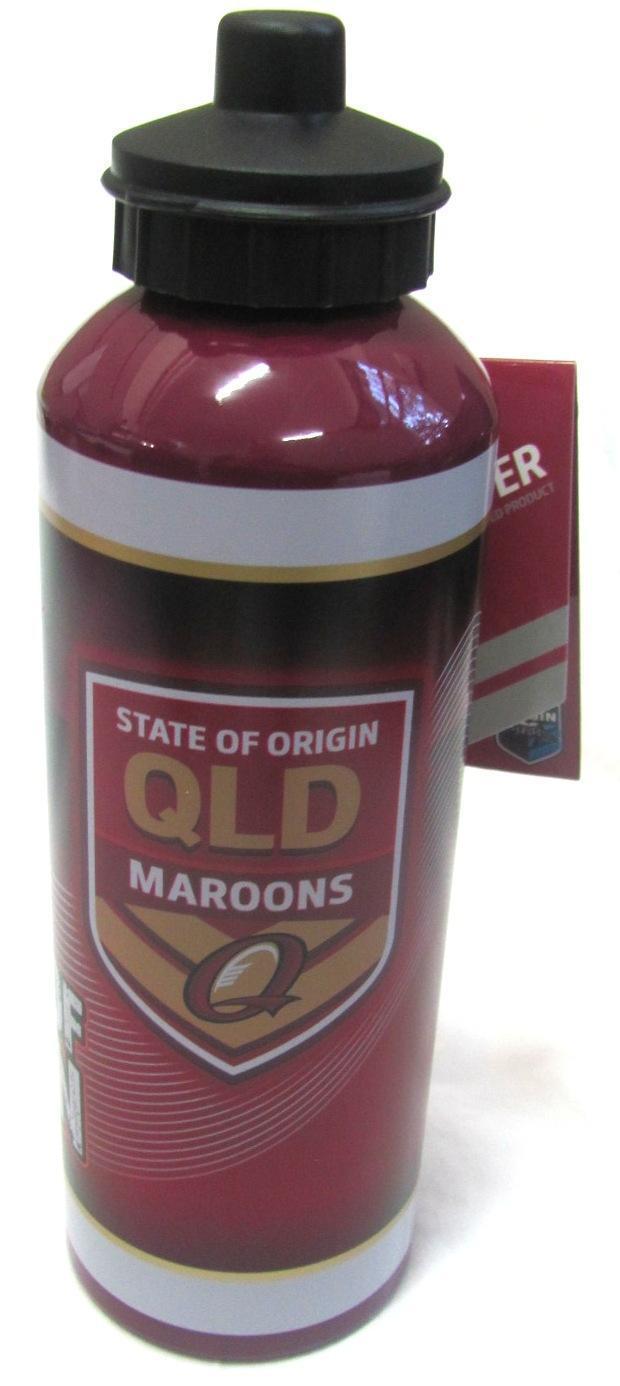 QLD Maroons Mascot Aluminium Drink Bottle