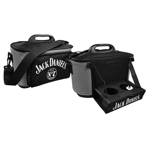 Jack Daniels Large Insulated Lunch Cooler Bag With Drinks Tray