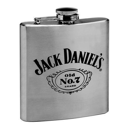 Jack Daniels Old No.7 6oz Stainless Steel Hip Flask