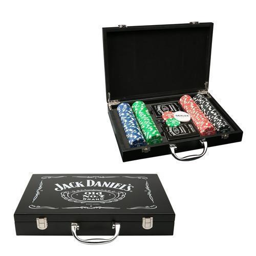 Jack Daniel's JD Premium Poker Set With Chips And Playing Cards