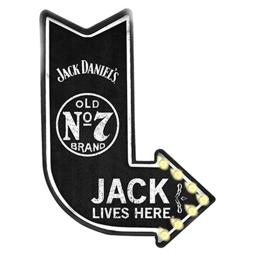Jack Daniels Metal Badge Hat 