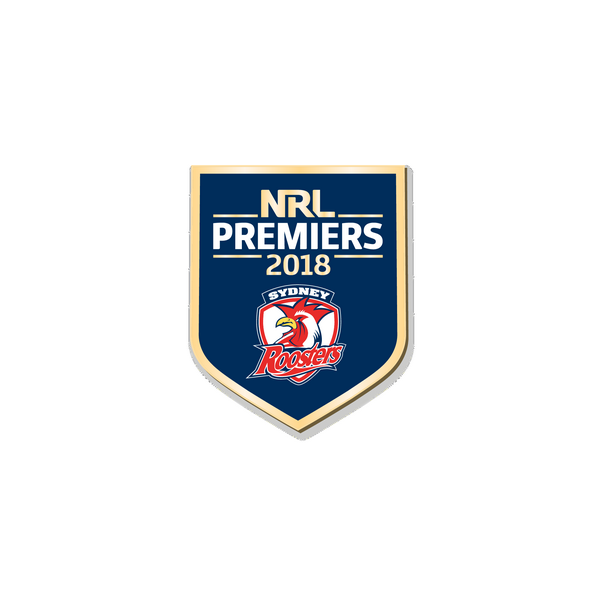 2018 Roosters Premiers Logo Lapel Pin Badge