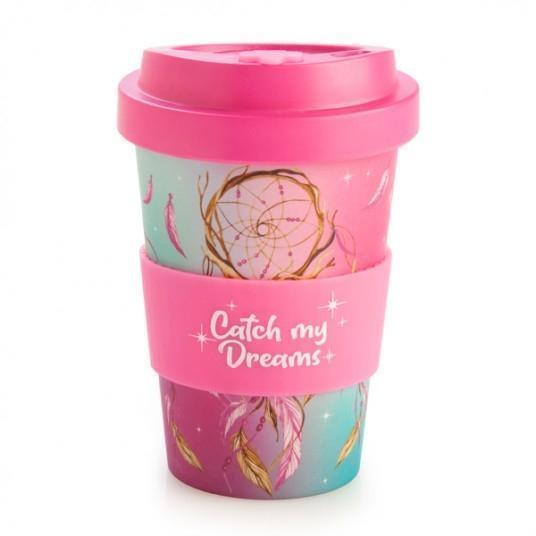Eco To Go Bamboo Dreamcatcher Catch My Dreams 470ml Travel Mug Keep Cup Coffee Tea