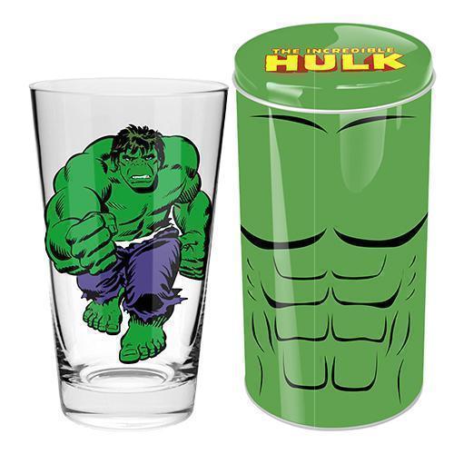 Incredible Hulk Conical Glass In Money Box Tin