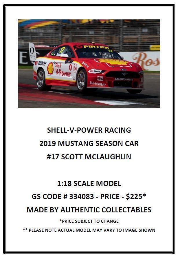 2019 #17 Scott McLaughlin Shell V Power Racing