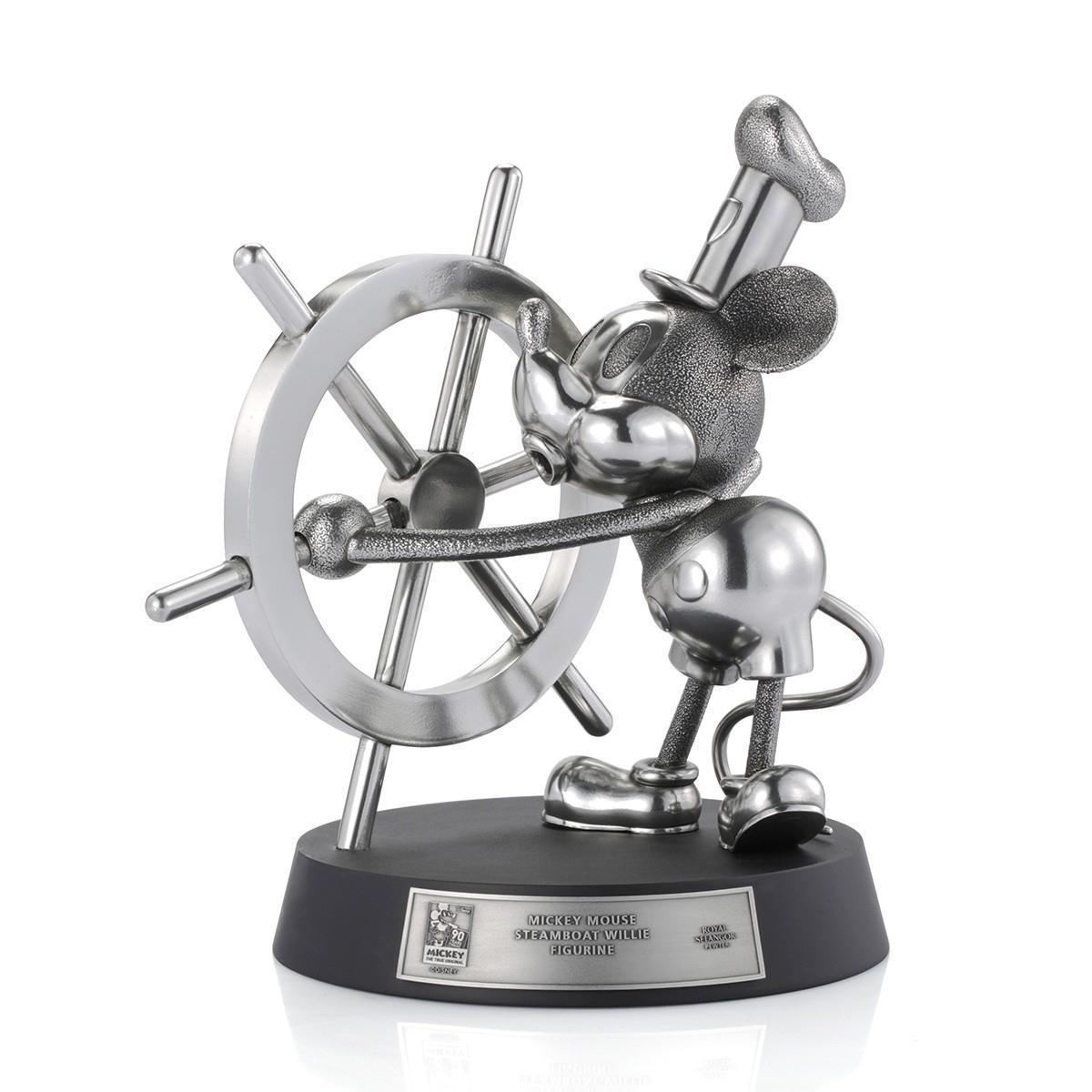 Limited Edition Mickey Mouse Steamboat Willie Pewter Figurin