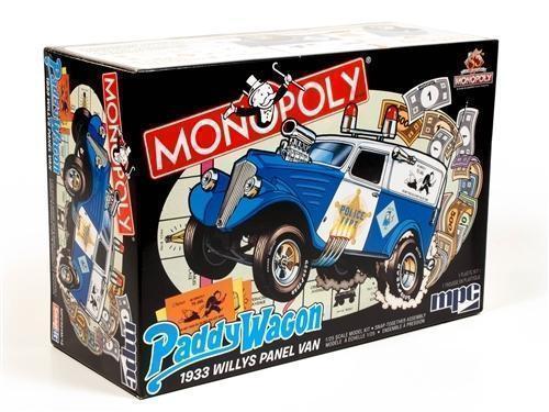 PRE ORDER - Monopoly 1933 Willys Panel Van Paddy Wagon 1:25 Scale Plastic Model Kit (FULL PRICE $79.99)**