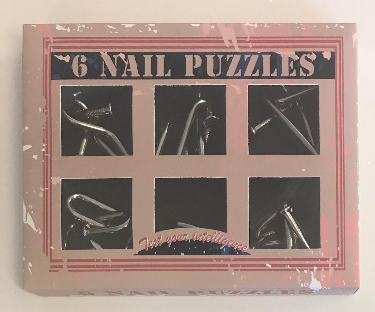 Set of 6 Nail Puzzles Test Your Brain Activity