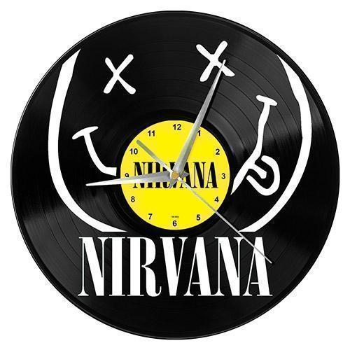 Nirvana Record Design Vinyl Clock 