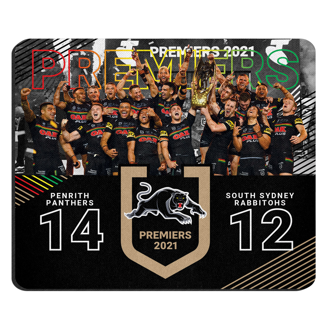 PRE ORDER - Penrith Panthers 2021 NRL Premiers Team Image Computer Mouse Mat Pad