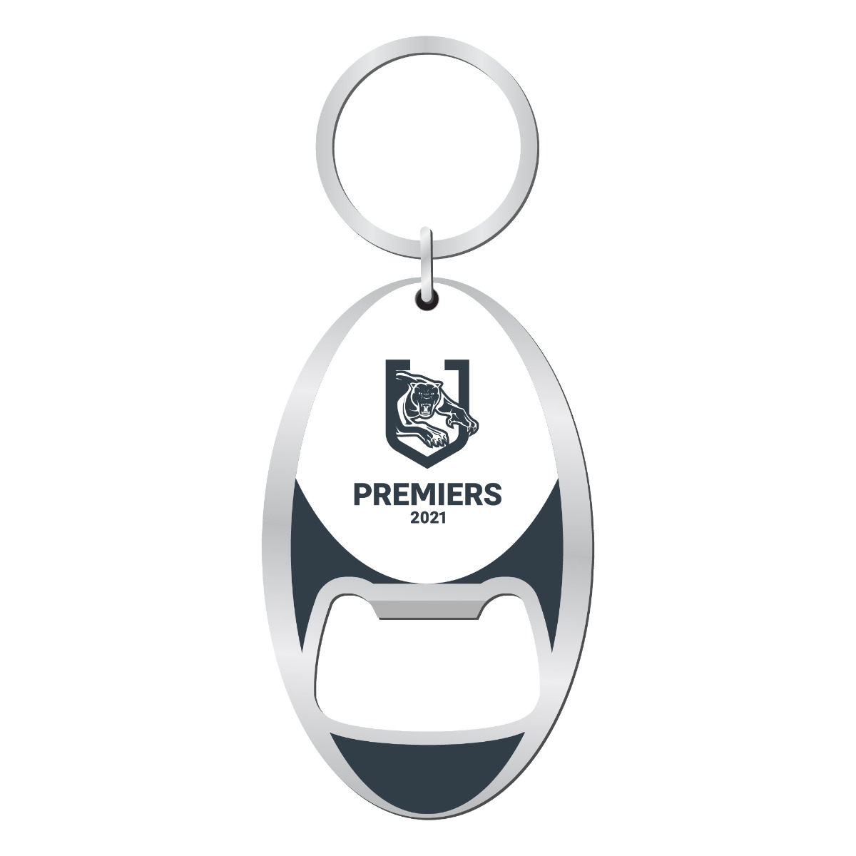 PRE ORDER - Penrith Panthers 2021 NRL Premiers Bottle Opener Metal Keyring Key Ring