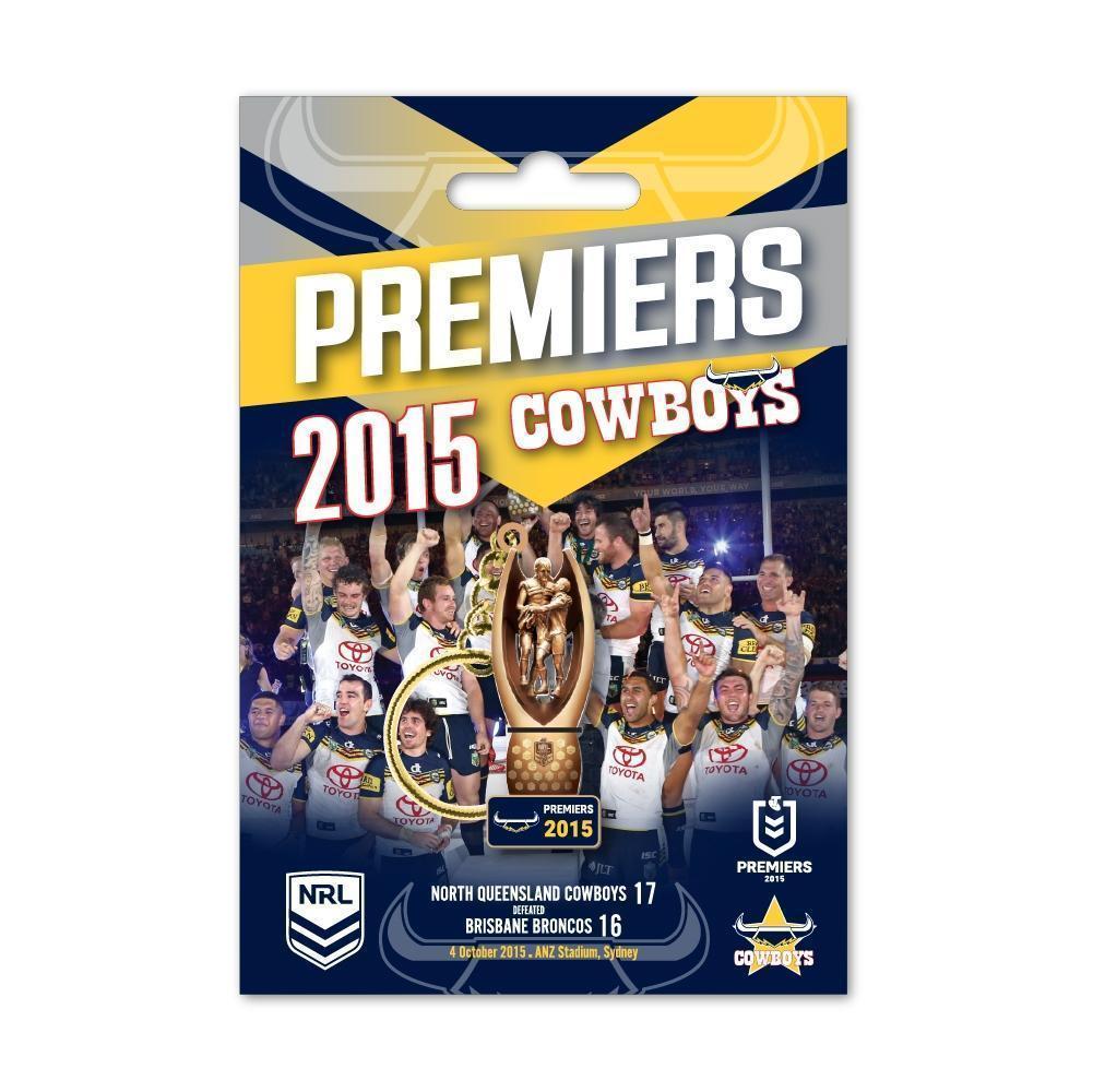North Queensland Cowboys 2015 NRL Premiers Trophy Keyring Key Chain