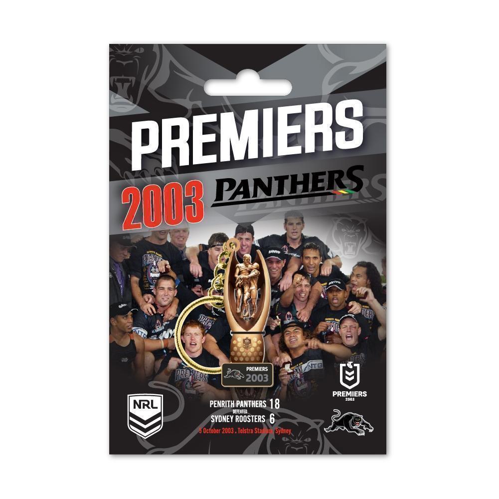 Penrith Panthers 2003 NRL Premiers Trophy Keyring Key Chain