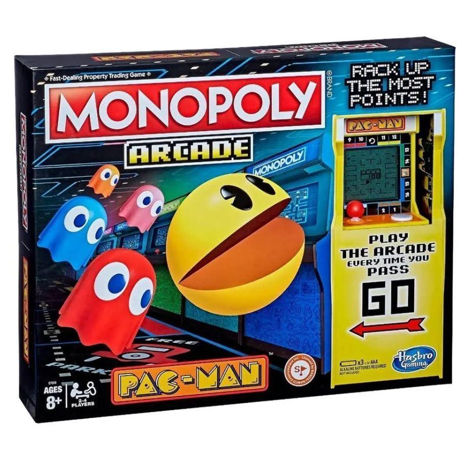 Pac-Man Arcade Edition Monopoly Board Game Collectors Item Fast Trading Game