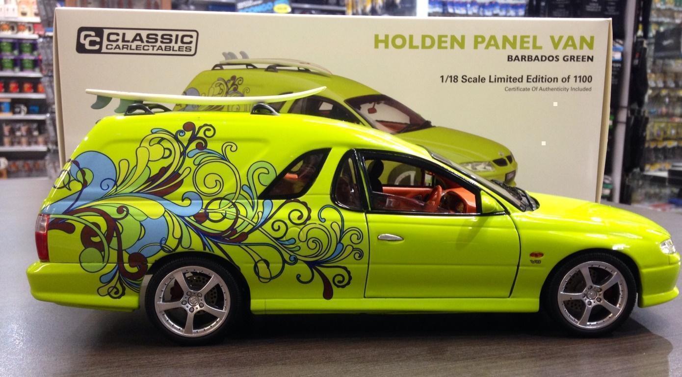 Holden Panel Van Barbados Green Die Cast Model Car 1:18