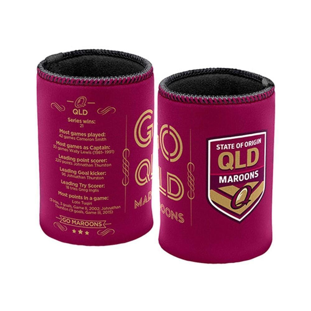 QLD Maroons History Neoprene Can Cooler
