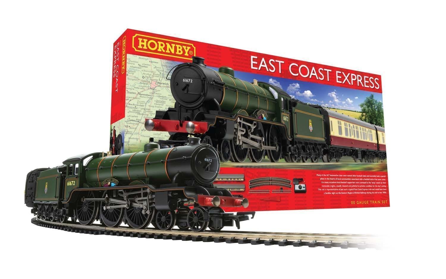 Hornby East Coast Express 00 Gauge Electric Train Set Model Railway