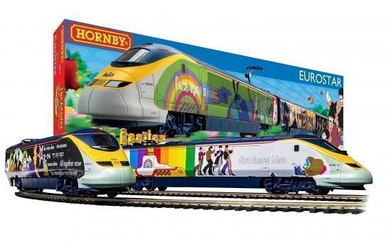 Hornby The Beatles Yellow Submarine Eurostar 00 Gauge Electric Train Set Model Railway