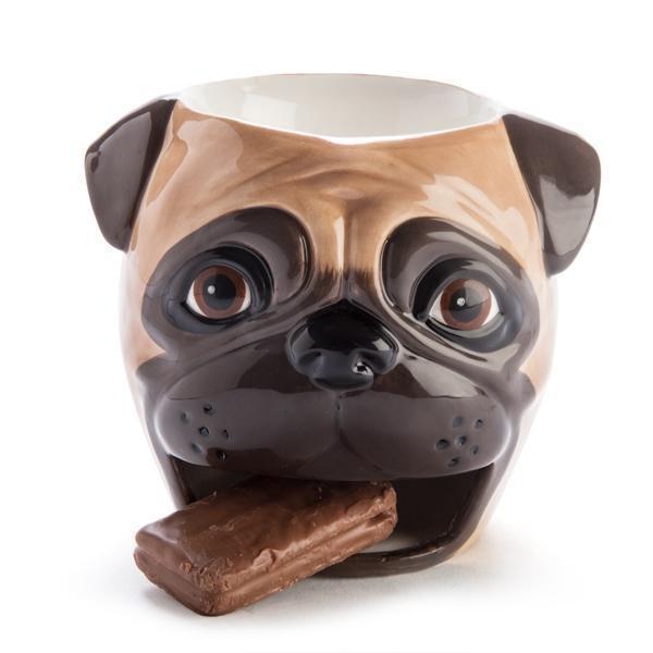 Pug Break 3D Cookie Holding Coffee Mug