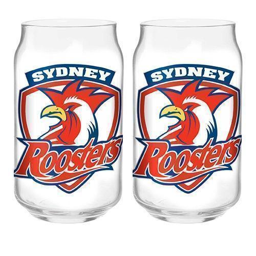 NRL Roosters Can Shaped Glasses
