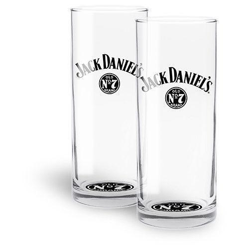 Jack Daniels Old No.7 Set of 2 Highball Drinking Glasses