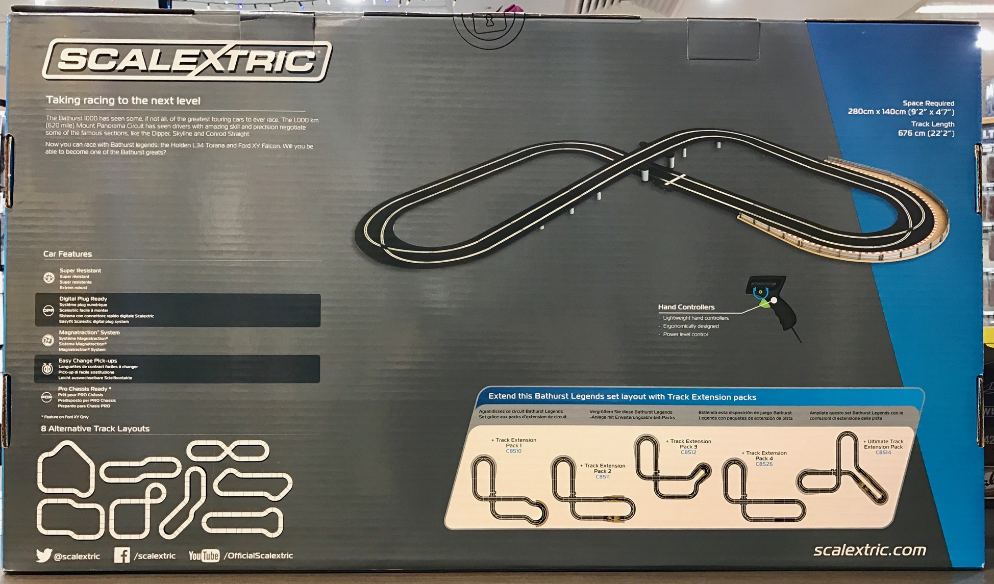 scalextric bathurst track layout