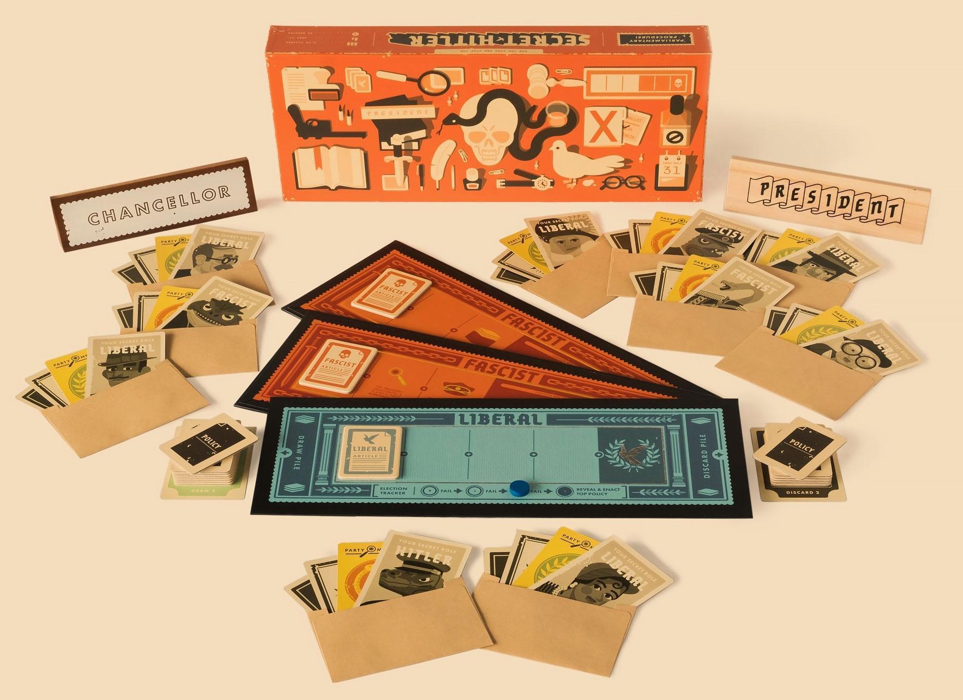 Secret Hitler Fast Paced Game Of Deception & Betrayal Adults Only Board Game