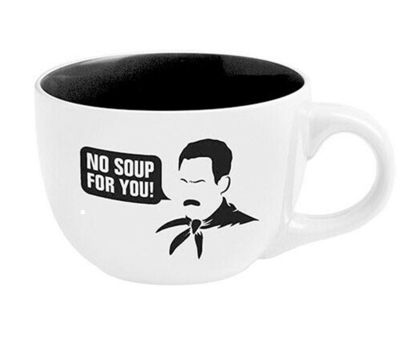 Seinfeld TV Show No Soup For You 650mL Ceramic Coffee Tea Soup Mug Cup
