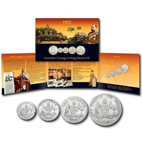 1910 Australian Coinage of King Edward VII Commemorative Coin Pack