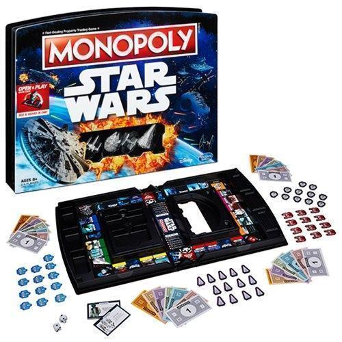 Star Wars Open & Play Edition Monopoly Board Game
