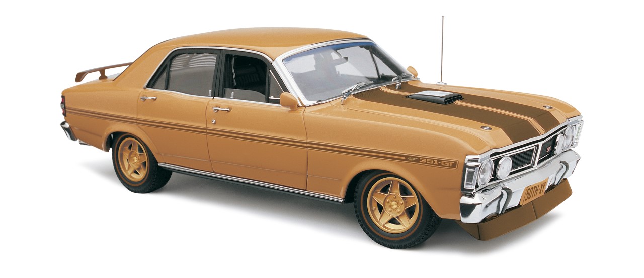 PRE ORDER - Ford XY Falcon Phase III GT-HO 50th Anniversary Gold Livery Edition 1:18 Scale Model Car (FULL PRICE - $289.00*)