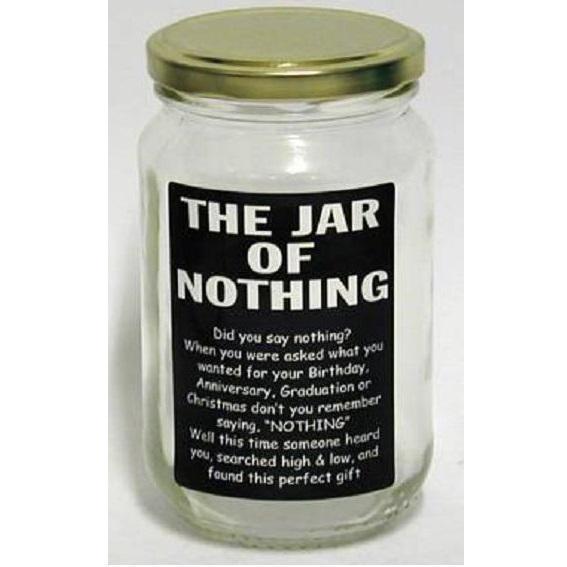 The Jar Of Nothing Perfect Gift Idea Present Birthday Anniversary Graduation Christmas Novelty