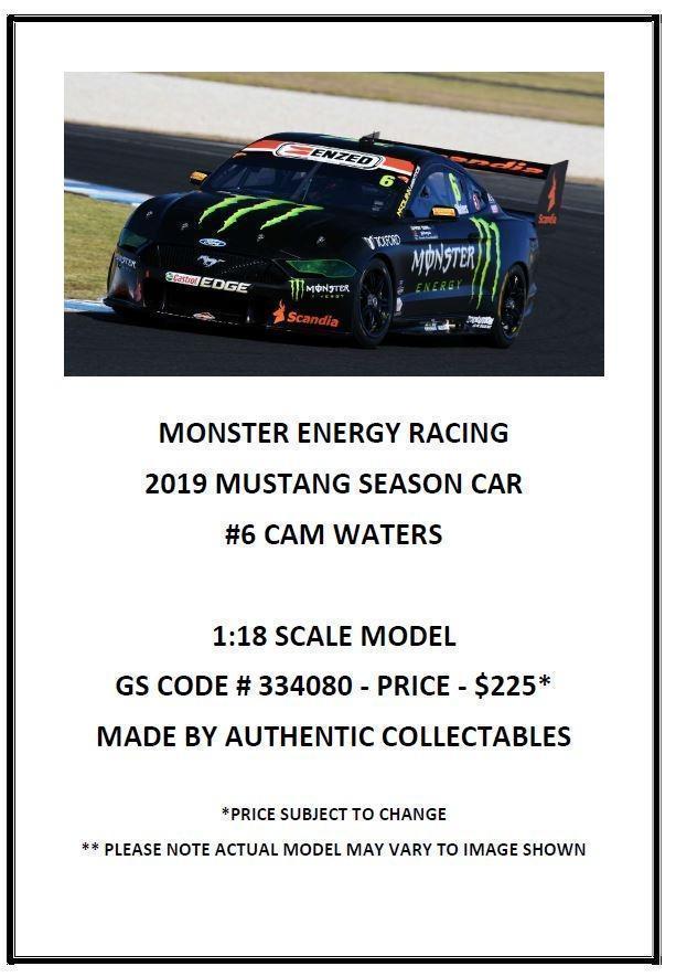 2019 #6 Cam Waters Monster Energy Racing 