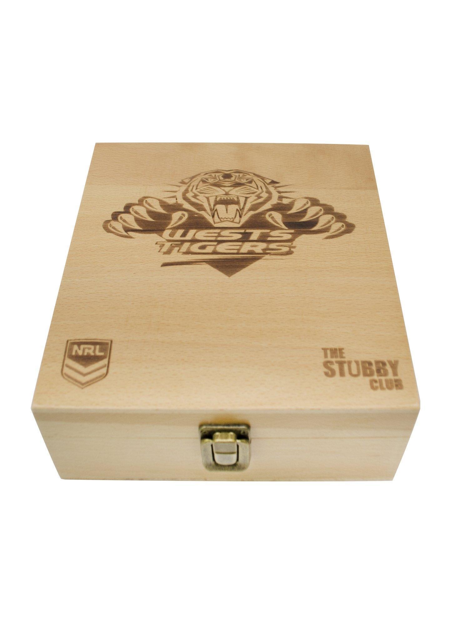 NRL Team Whisky Whiskey Stone Set With Tongs In Gift Box