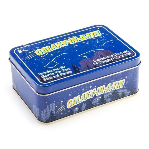 Galaxy In A Tin - Over 80 Glow In The Dark Stars & Planets
